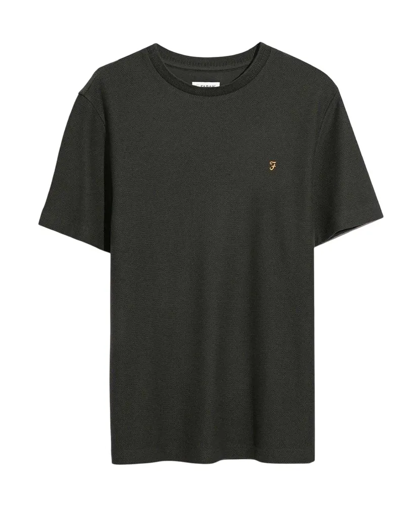 Farah 1920 Fairweather" T-Shirt für Herren, Bio-Baumwolle (Schwarz Schwarz