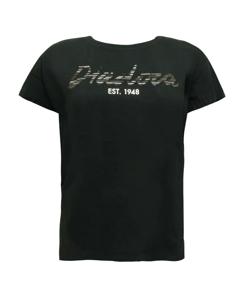 Diadora Sportswear Womens Black T-Shirt Schwarz