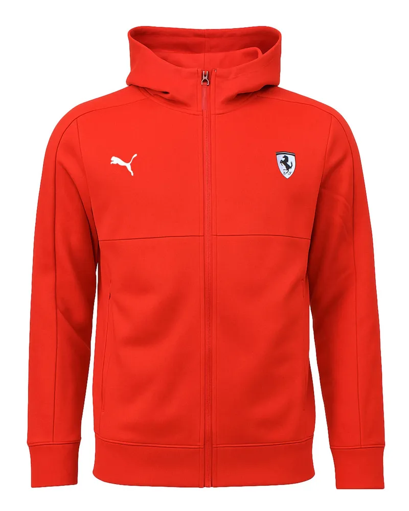 Puma x Scuderia Ferrari Herren Rote Trainingsjacke Rot