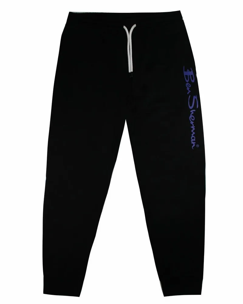 Ben Sherman Logo Herren Black Track Hosen Schwarz