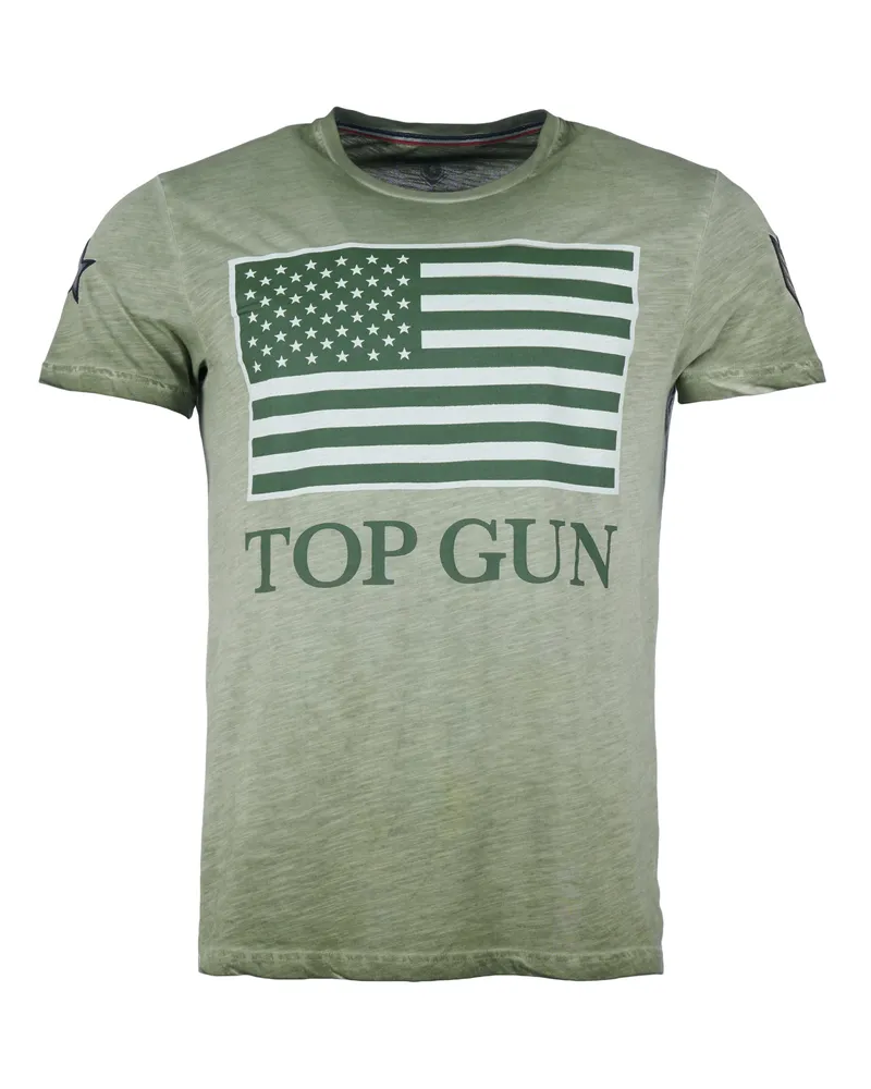 Top Gun T-Shirt Search TG20191024 Grün