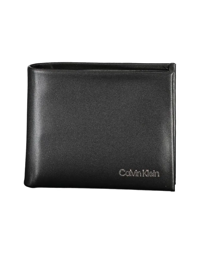 Calvin Klein Lederbörse Schwarz