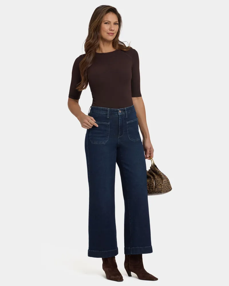 NYDJ not your daughter's Jeans  Teresa Weites Bein, knöchellang - Dunkelblau Dunkelblau