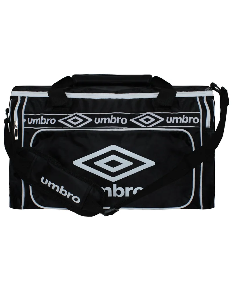 Umbro Retro Schwarz/Weiß Reisetasche Schwarz