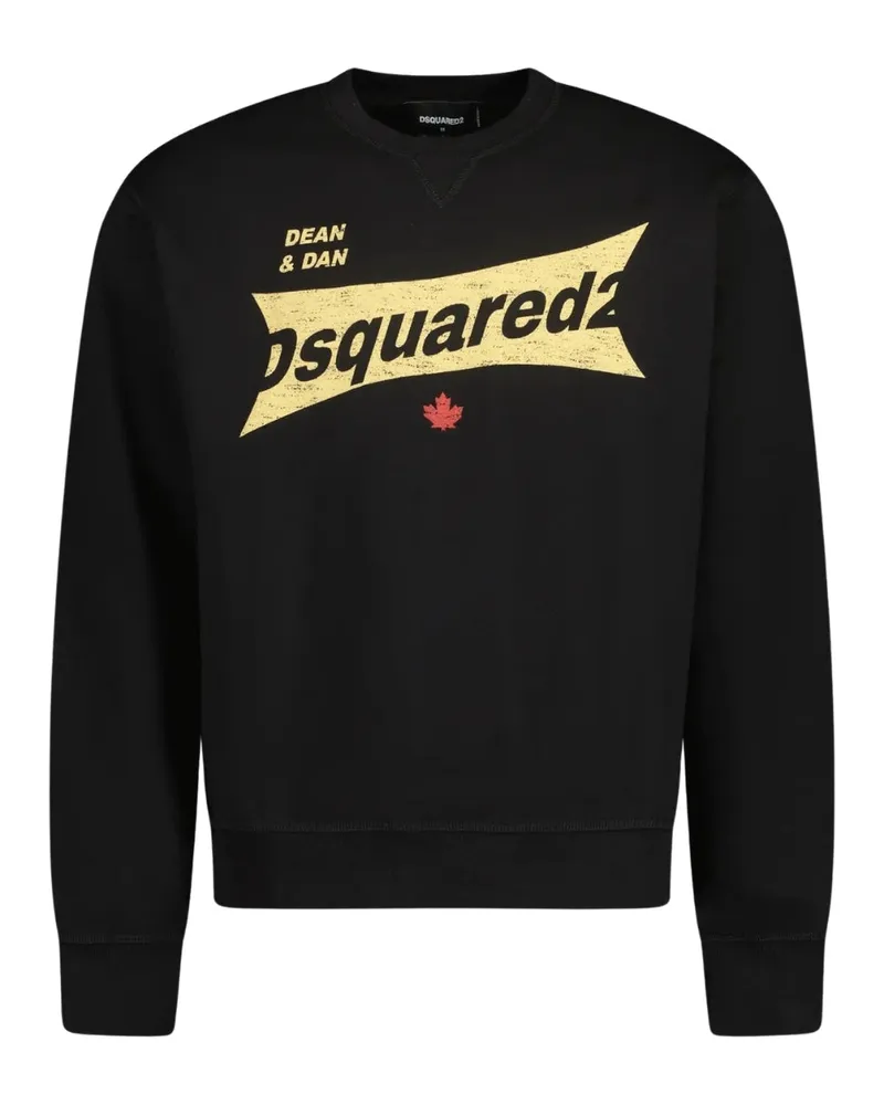 Dsquared2 Cool Fit Pullover mit Rundhalsausschnitt und Logo - Schwarz Schwarz