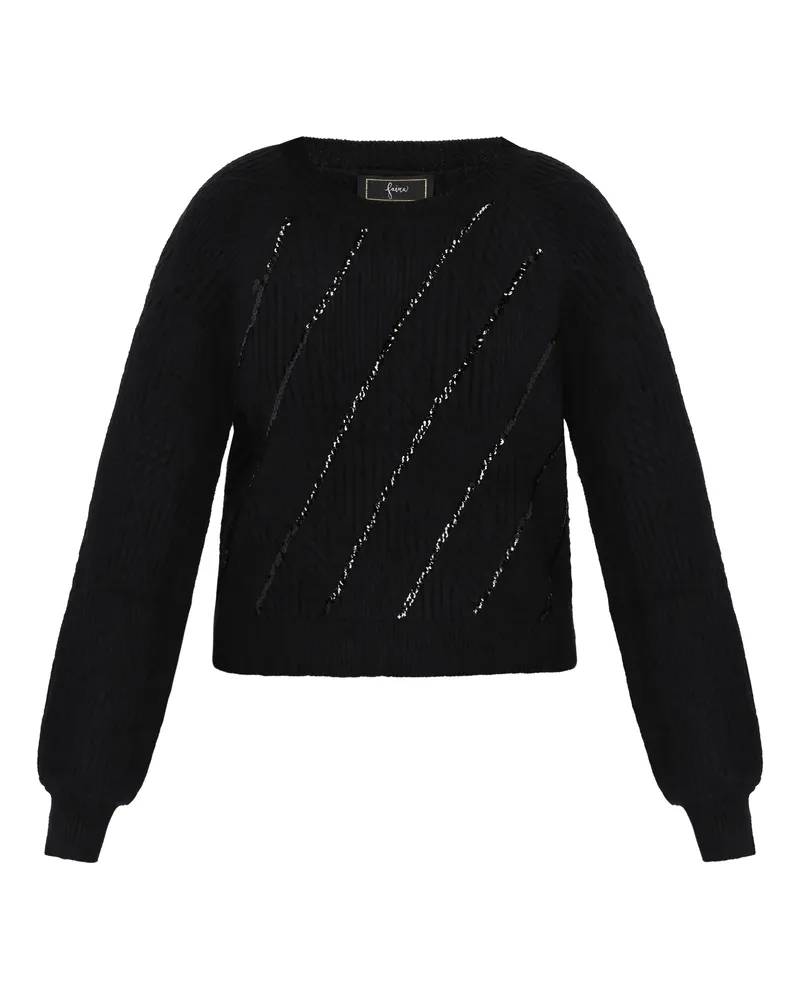 FAINA Pullover Frauen Schwarz Schwarz