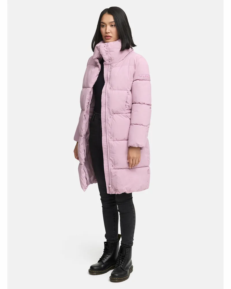 NAVAHOO Marikoo Damen Steppjacke Yukanii mit Kapuze & Reißverschlusstaschen Lila