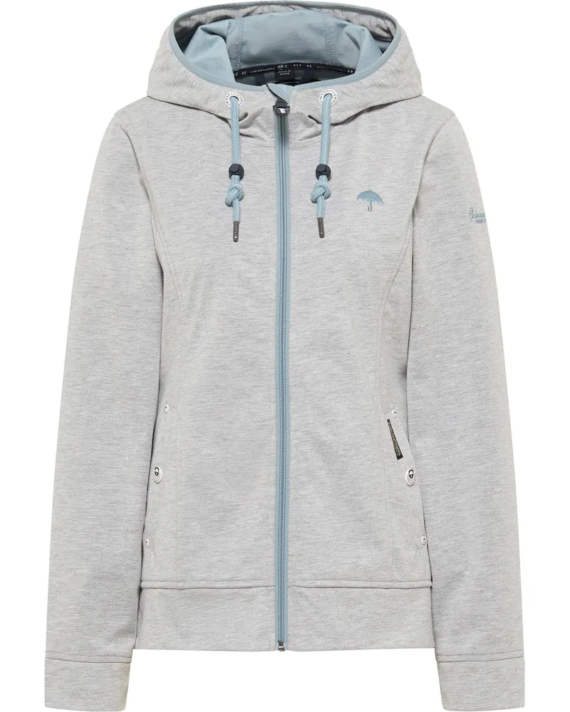 Schmuddelwedda Funktionsjacke Damen Hellgrau Melange Icemint Hellgrau