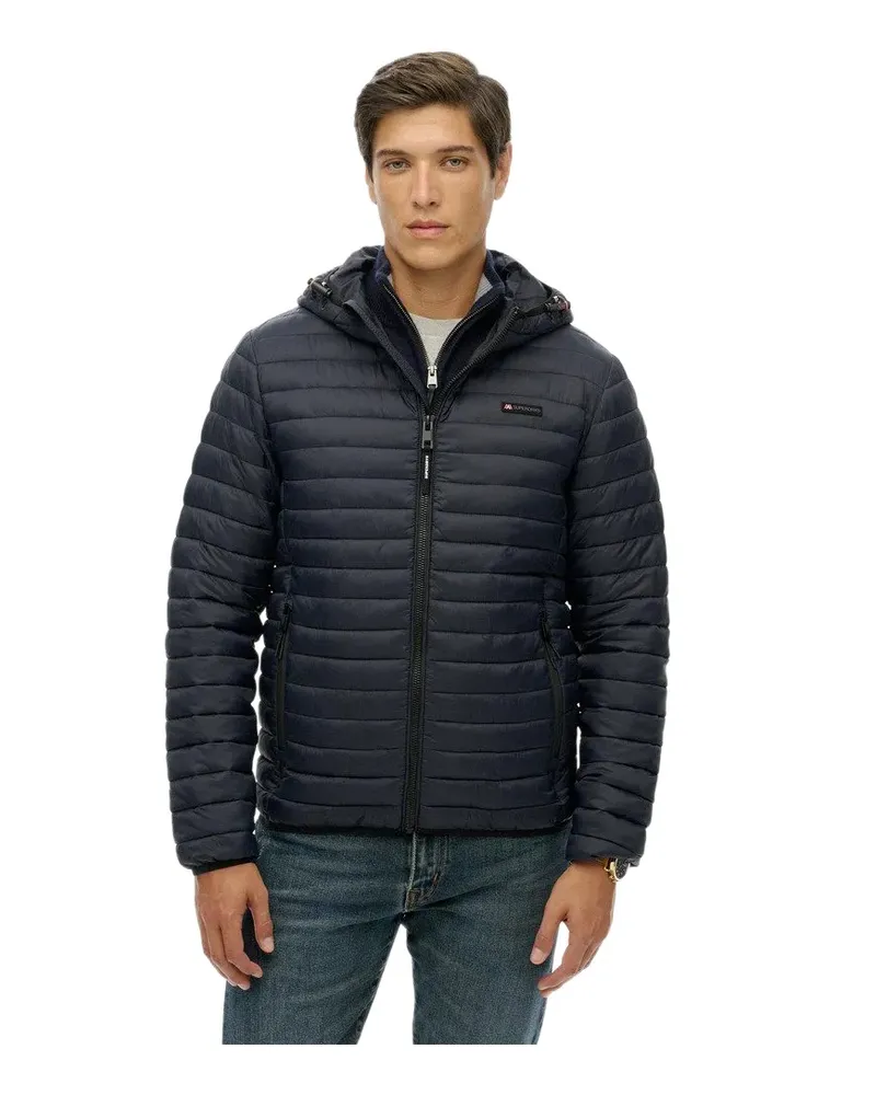 Superdry. Herren Fuji Lite Daunenjacke Blau