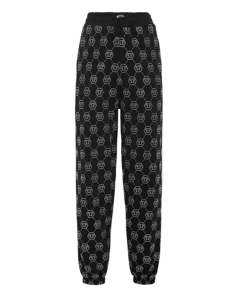 Philipp Plein Jogginghosen Monogram Schwarz