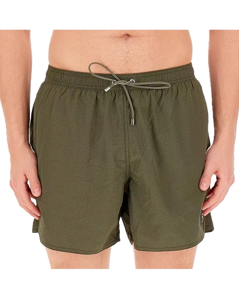 Emporio Armani Badeanzug  Herren Adler Dunkelgrün
