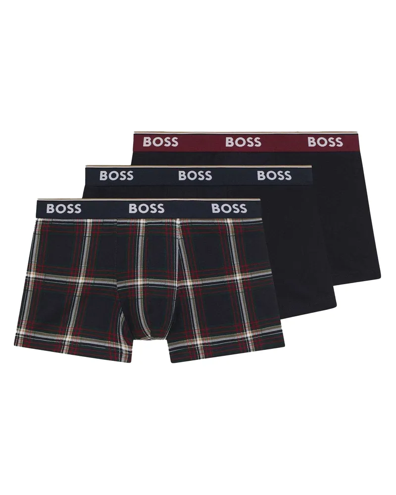 HUGO BOSS Bodywear" Boxershorts für Herren (3er-Pack) (Schwarz/Schwarz Schwarz