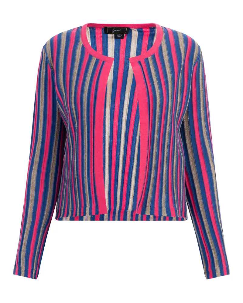 FAINA Strickjacke Damen Rosa Mehrfarbig Mehrfarbig
