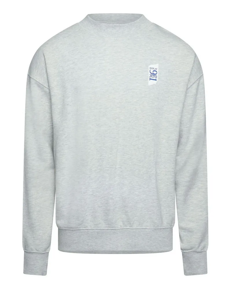 Replay Sweatshirt für Herren, Baumwolle, leger (Grau Grau