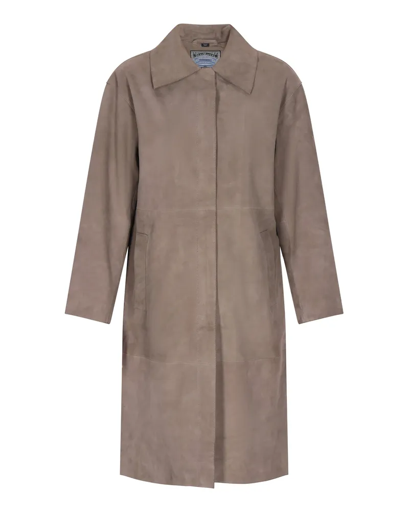 DreiMaster Mantel Frauen taupe grau Taupe