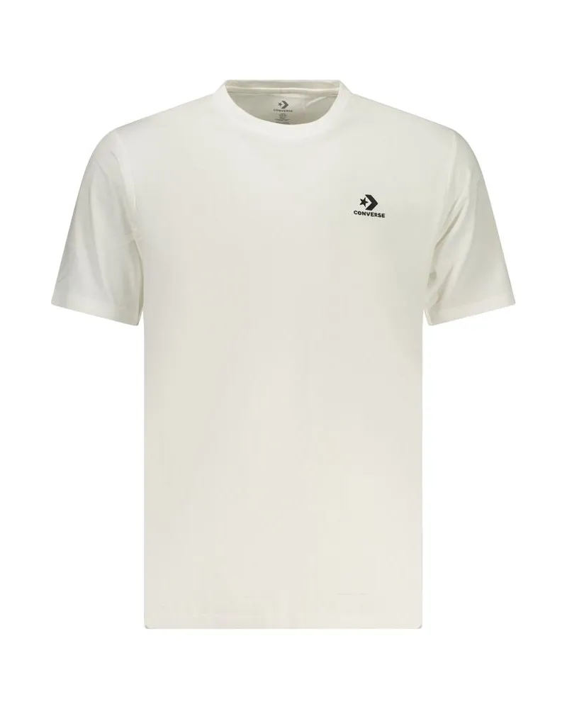 Converse Bianco Baumwoll-T-Shirt für Herren - Weiß Weiß