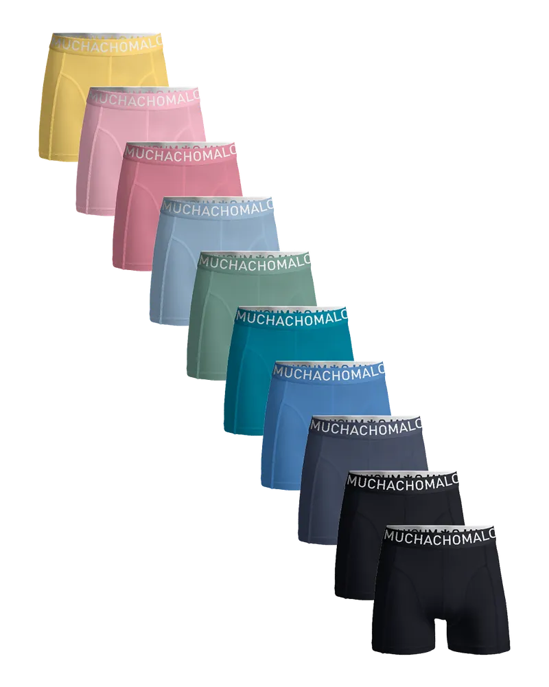 Muchachomalo 10er-Pack Herrenboxershorts - Mehrfarbig Mehrfarbig