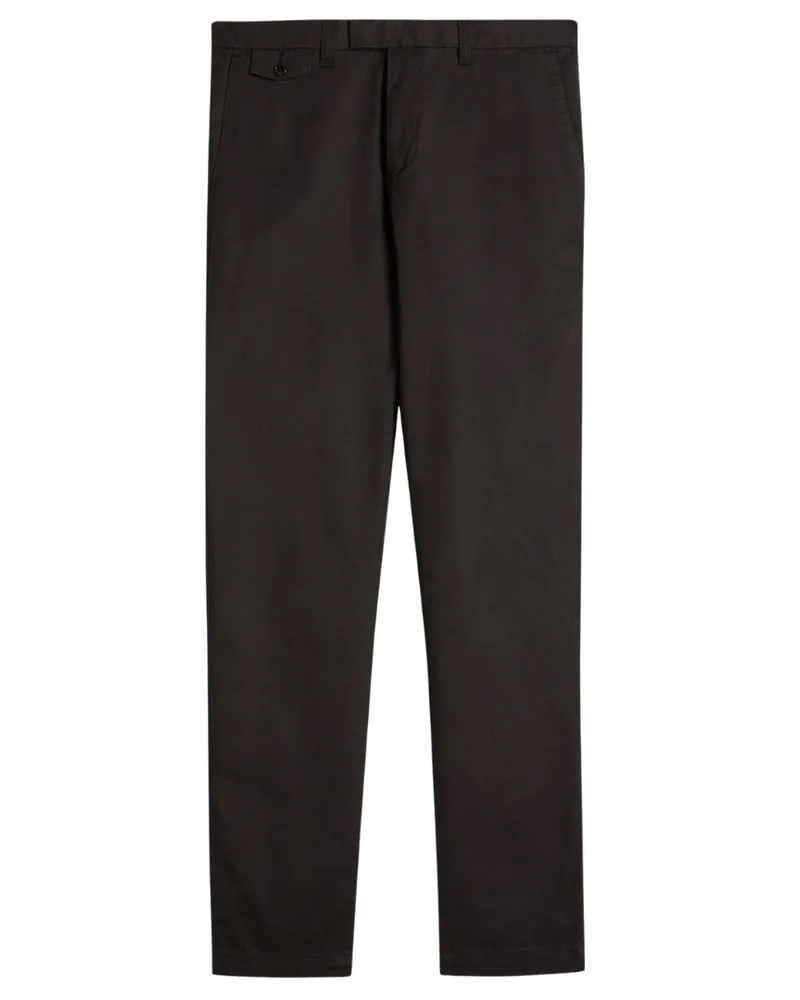 Ted Baker Genay Slim Fit Elegante Schwarze Hose Schokoladenbraun