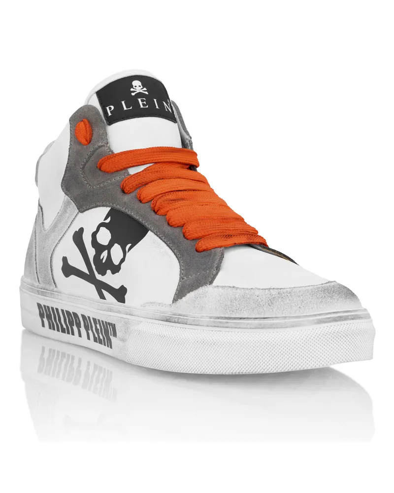 Philipp Plein Hochwertige Turnschuhe Retrokickz Weiß