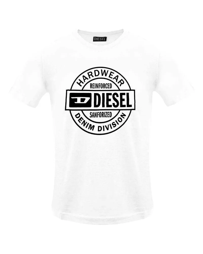 Diesel Hardware" T-Shirt für Herren (Weiß Weiß