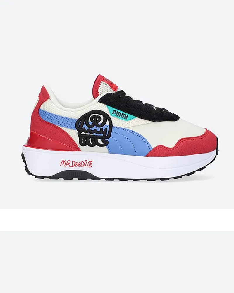 Puma X Mr Doodle Cruise Rider Multicolor Womens Trainer Mehrfarbig