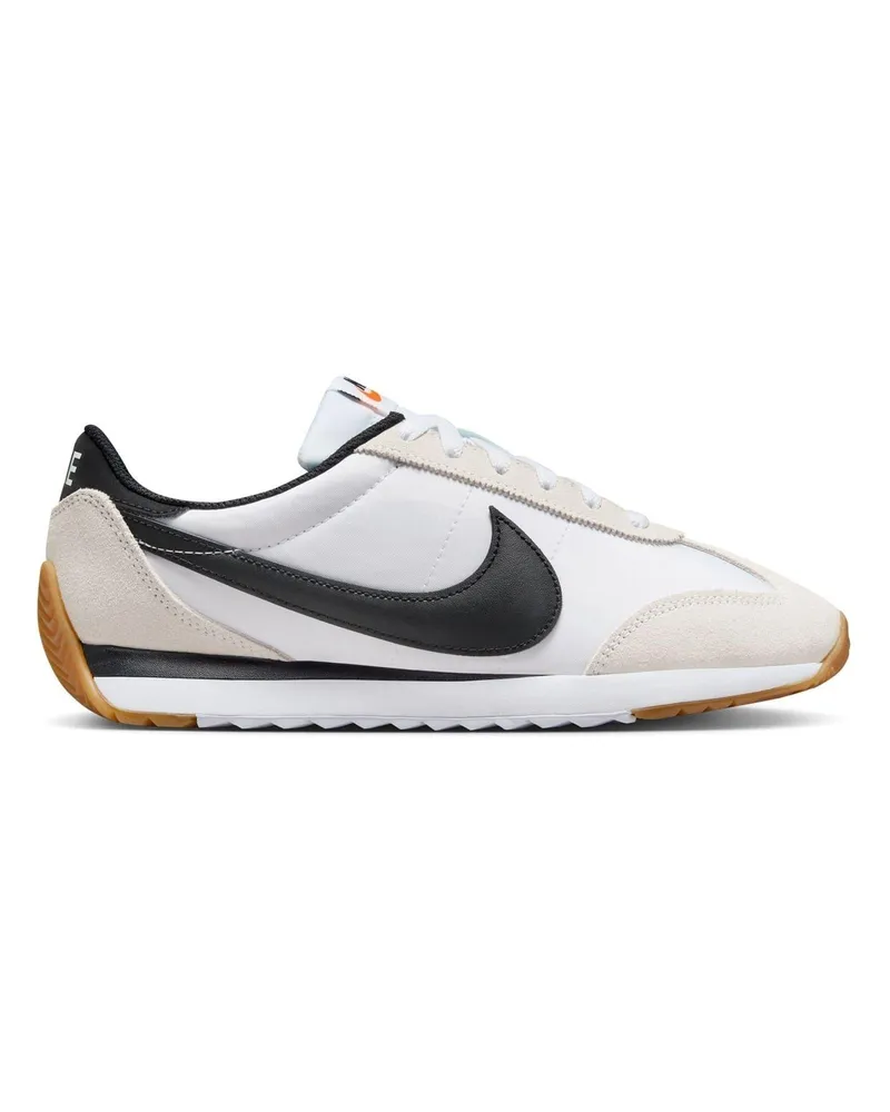 Nike Waffle Debut" Sneaker für Damen, Wildleder, Keilabsatz (Weiß/Schwarz Weiß