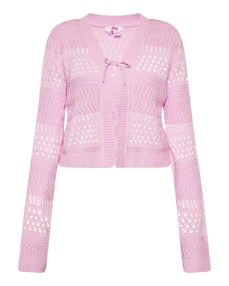 My Mo Strickjacke Damen Rosa Rosa