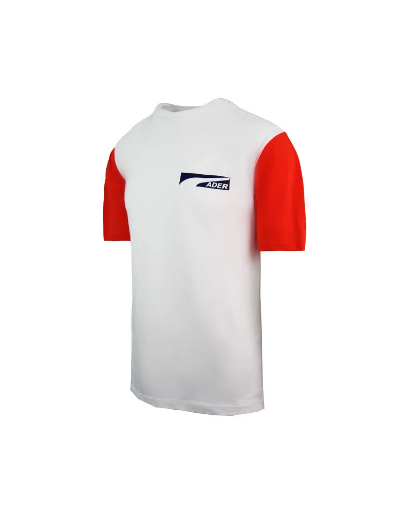 Puma x Ader Tee Kurzarm Crew Hals Weiß Orangen Herren T-Shirt 576950 02 Weiß