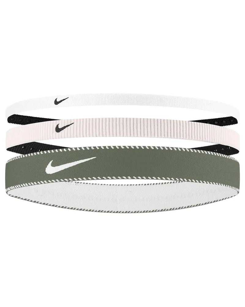Nike Classic" Stirnband(3er-Pack) (Hellrosa/Weiß/Grün Hellrosa