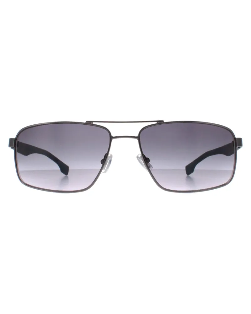 HUGO BOSS Aviator Herren Ruthenium Blau Blau BOSS 1580/S Silber
