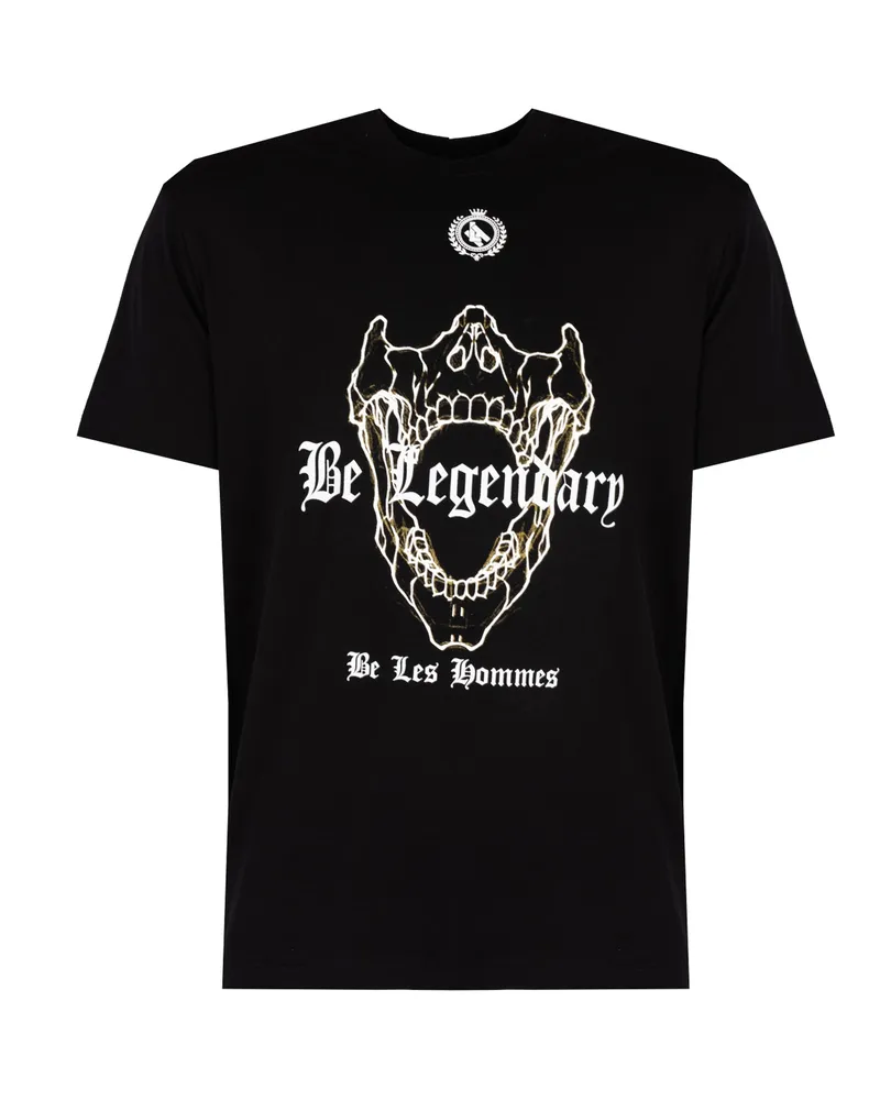Les Hommes T-Shirt Be Legendary Herren schwarz Schwarz