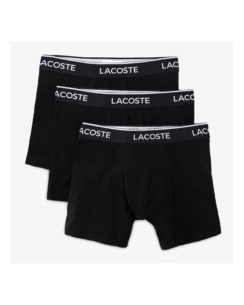 Lacoste 3 Packungsstämme, Schwarz Schwarz