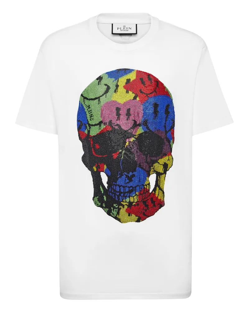 Philipp Plein Rundhals-T-Shirt Smile Mehrfarbig
