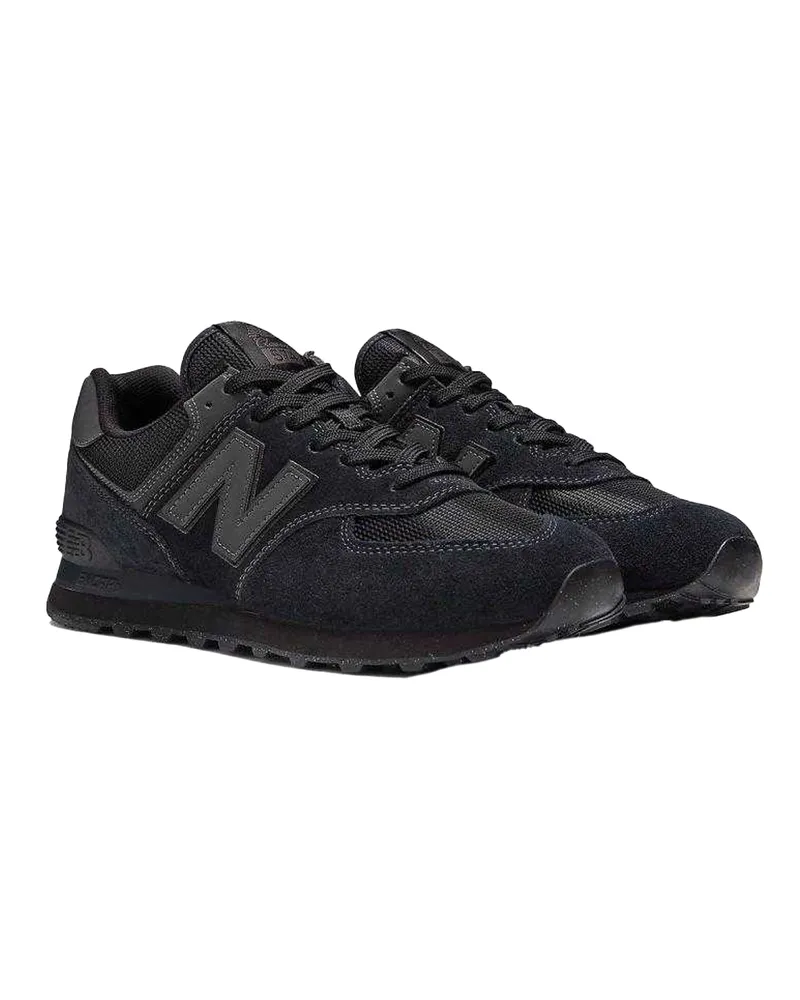 New Balance 574" Schuhe für Herren, Wildleder (Schwarz Schwarz