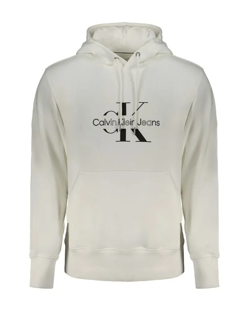 Calvin Klein Monogram Hoodie Modell J30j307022 Elfenbein