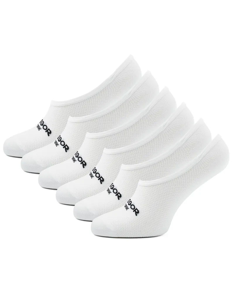 McGregor Footies Weiß, 6er-Pack Weiß