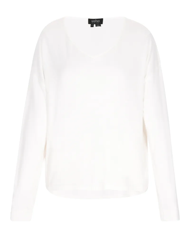 Usha Pullover für Damen, Feinstrick - Wollweiß Wollweiß