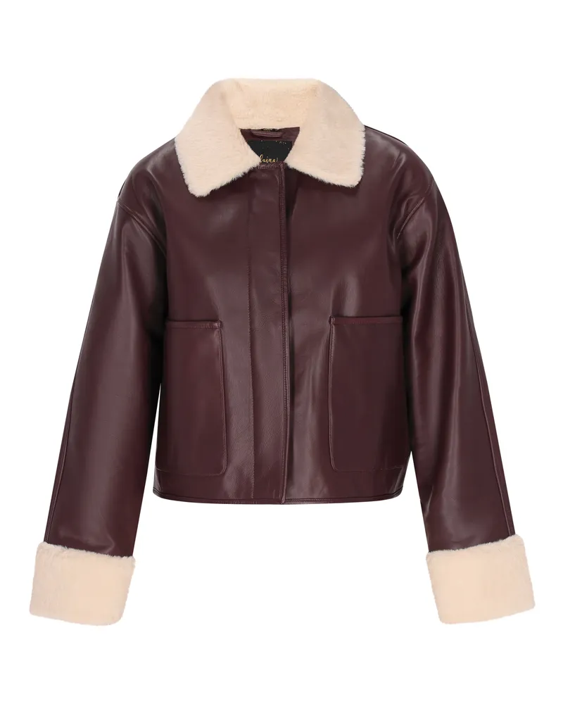 FAINA Jacke Frauen Burgund Bordeaux