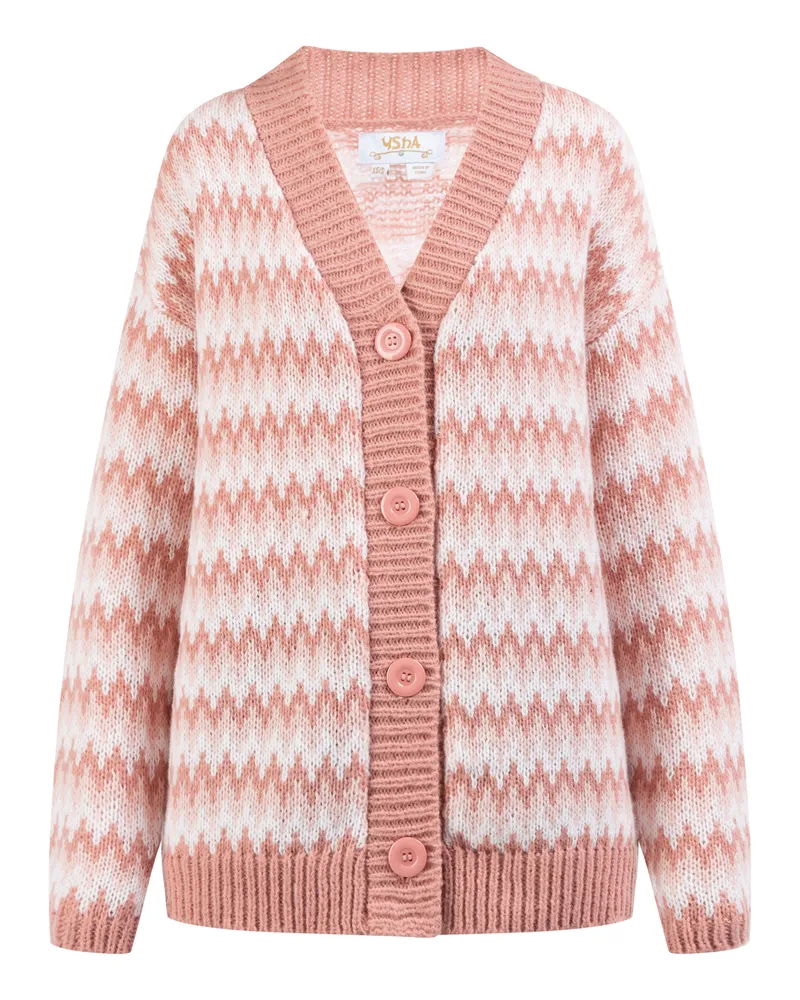 Usha FESTIVAL Cardigan avec boutons rakata Rosa