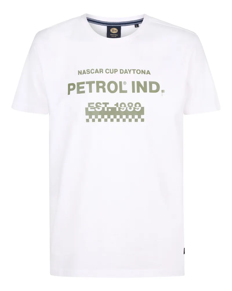 Petrol Industries T-Shirt mit Aufdruck Horizon Herren - Weiß Weiß