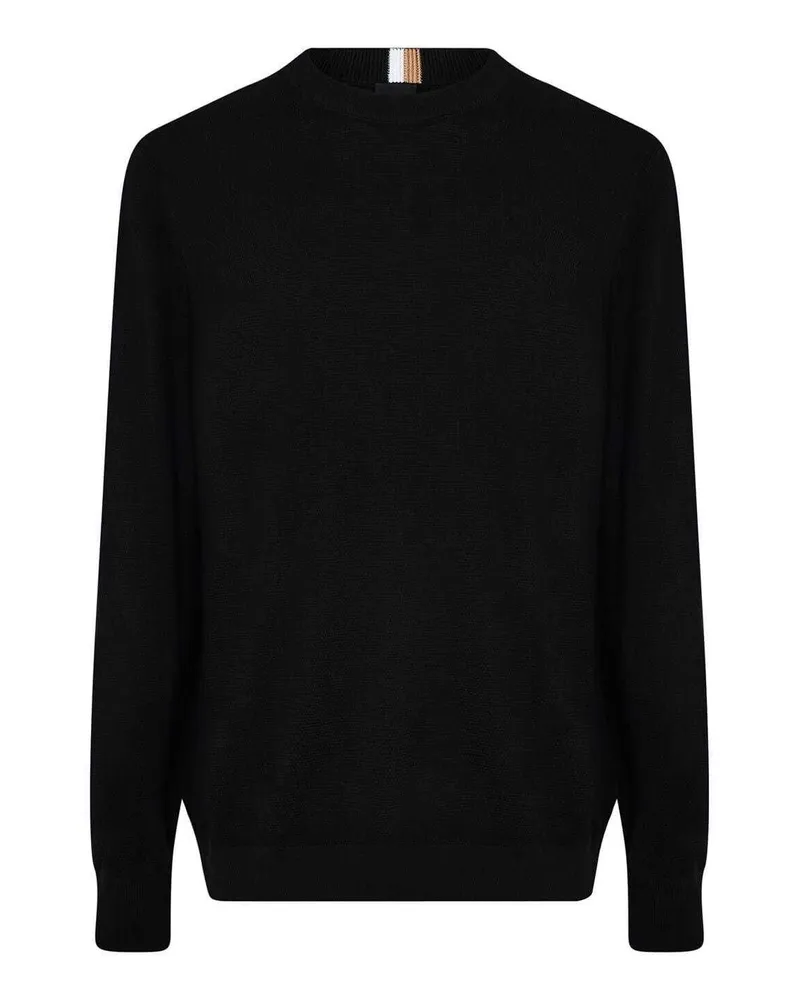 HUGO BOSS Ecaio-P" Pullover für Herren, Jerseyware (Schwarz Schwarz