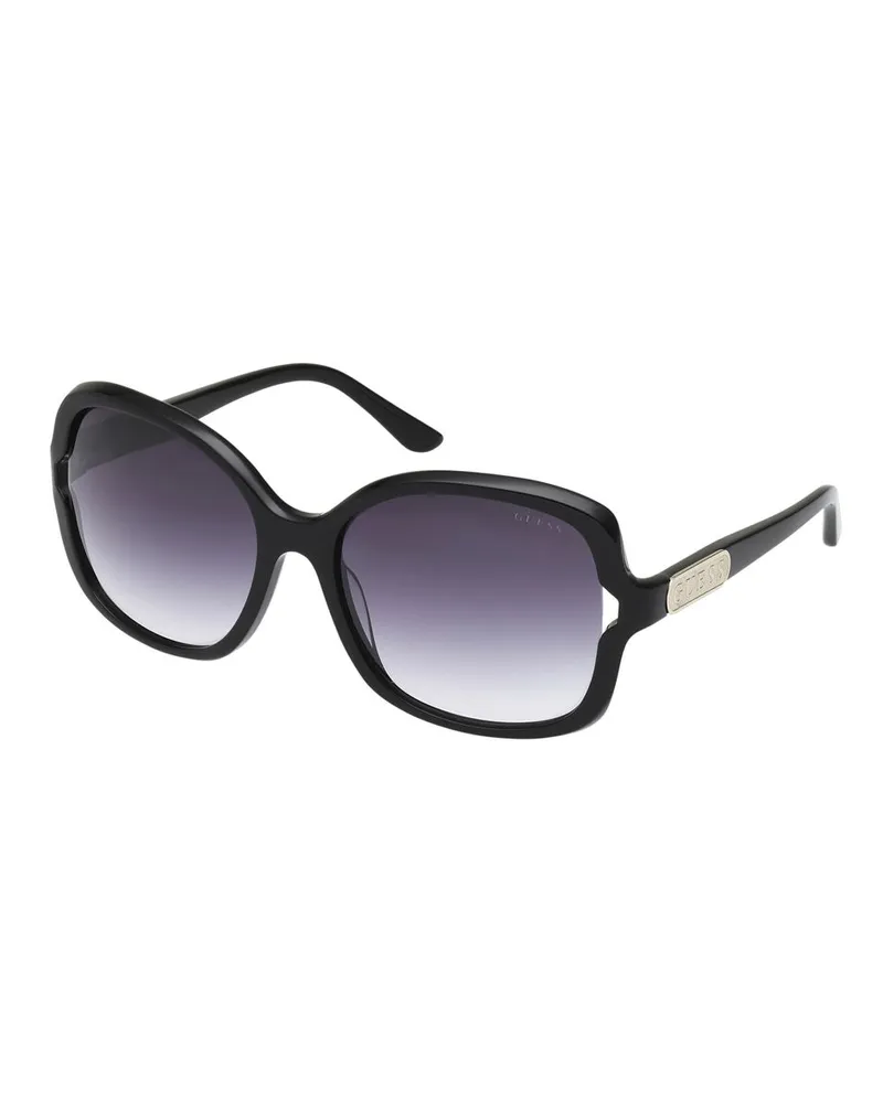 Guess Schwarze Harz-Sonnenbrille Schwarz
