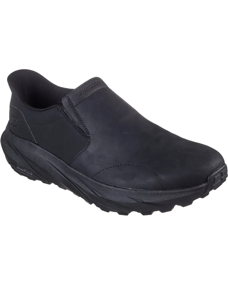 Skechers Conner Rayne Leder-Slipper, Herren - Schwarz Schwarz