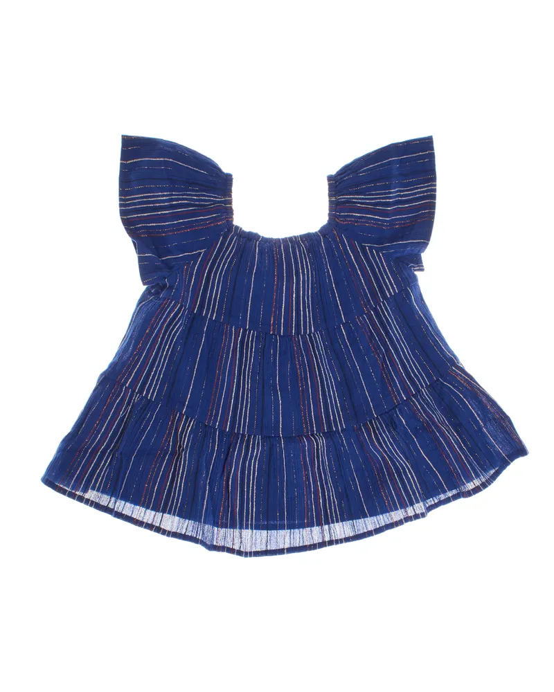 GAP Hell gestreiftes Kleid 664677 Mädchen Blau