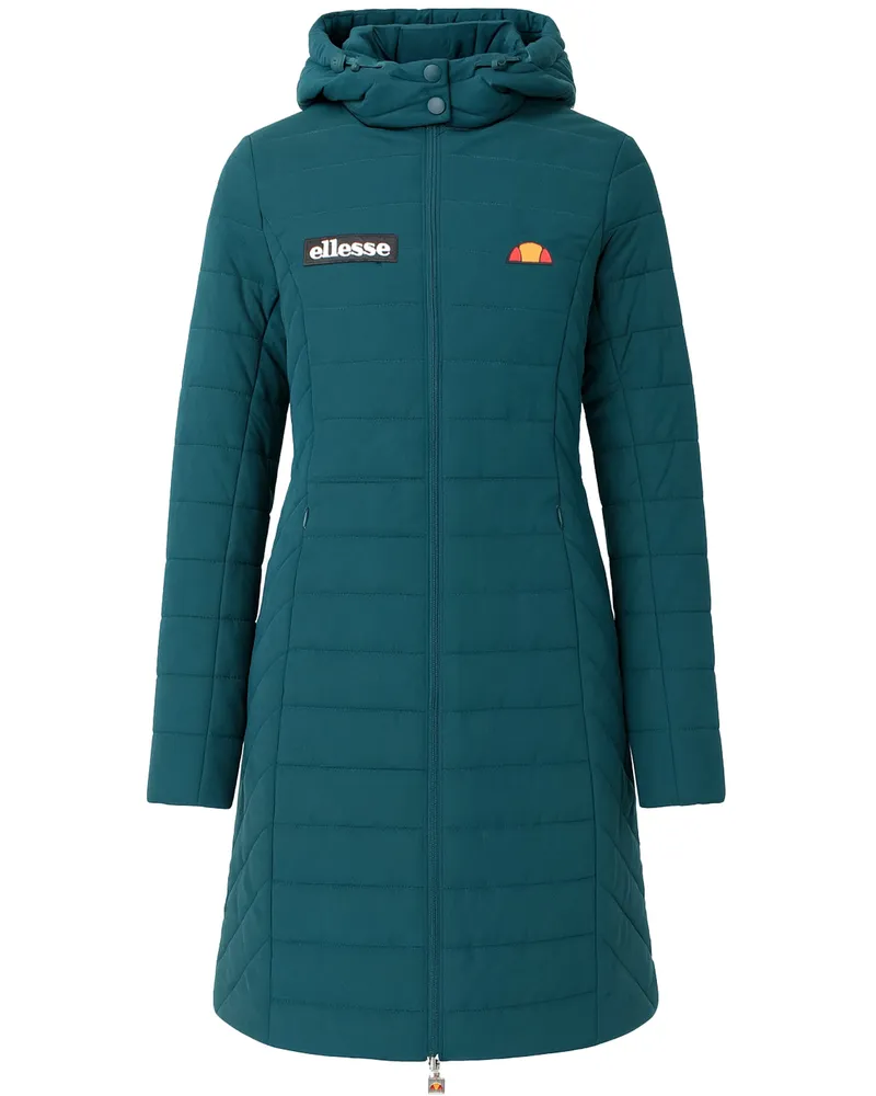 Ellesse Slyva Gepolsterte Damen Parka Jacke in Teal Petrol