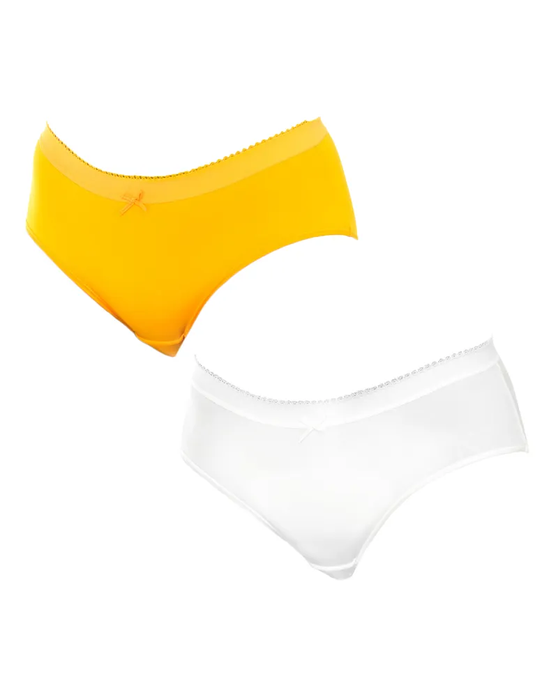 DIM Pack-2 Damen Höschen aus elastischem und atmungsaktivem Stoff D05DN Mehrfarbig