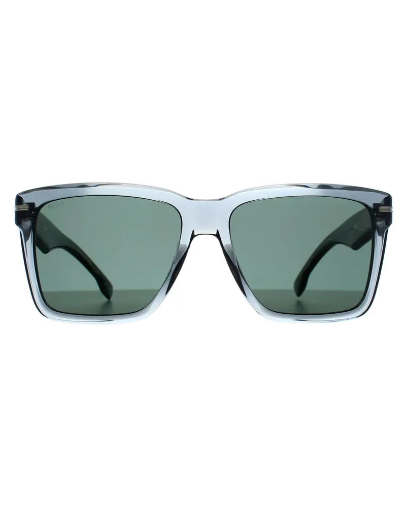 HUGO BOSS Rectangle Herren Grau Grün Spiegel BOSS 1745/S Grau