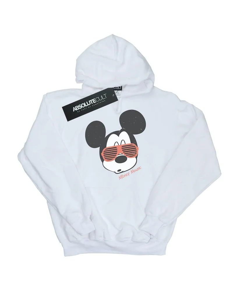 Disney Mickey Mouse Sunglasses" Kapuzenpullover für Damen (Weiß Weiß