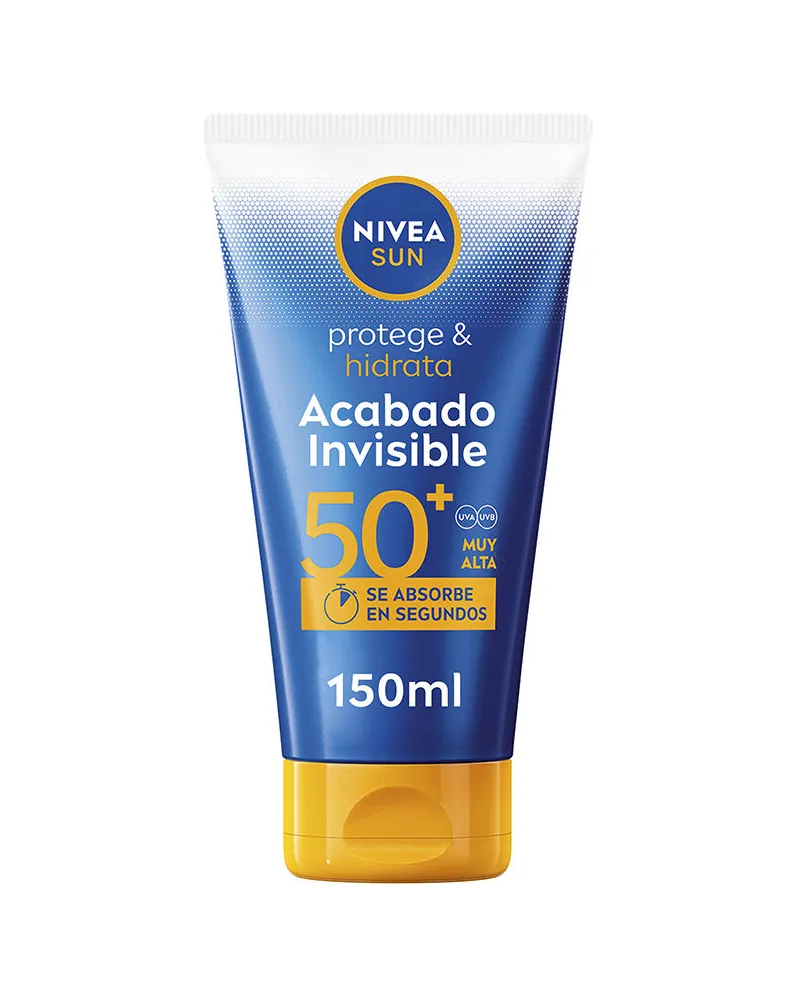 Nivea Sonne Schützt &amp Feuchtigkeitsspendet Sonnenlotion Mit Unsichtbarem Finish Lsf 50+ 150 ml 