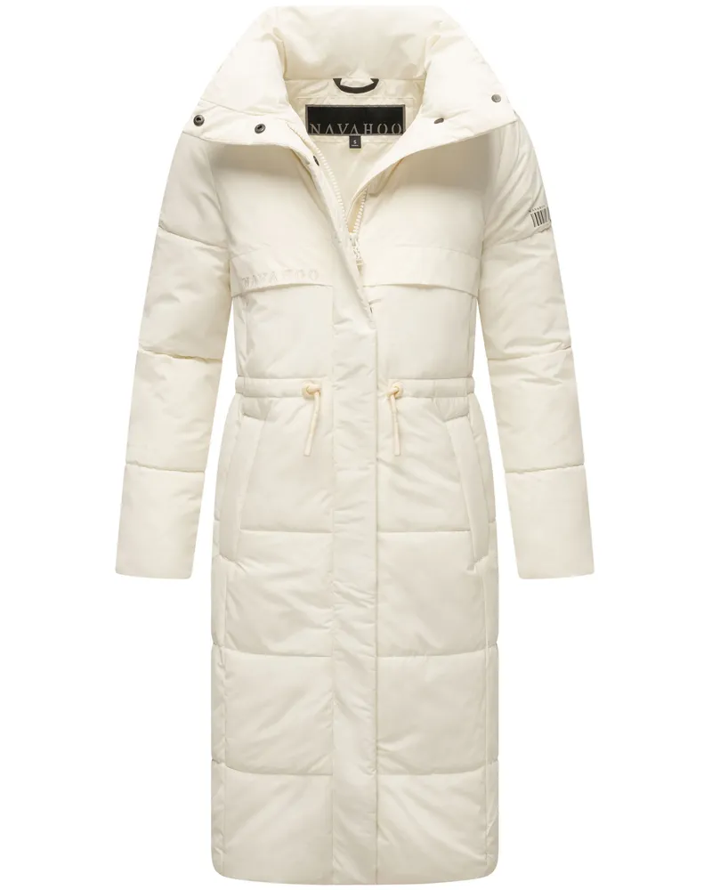 NAVAHOO Damen Winterjacke Der Wahnsinn – lang, warm & funktional Beige